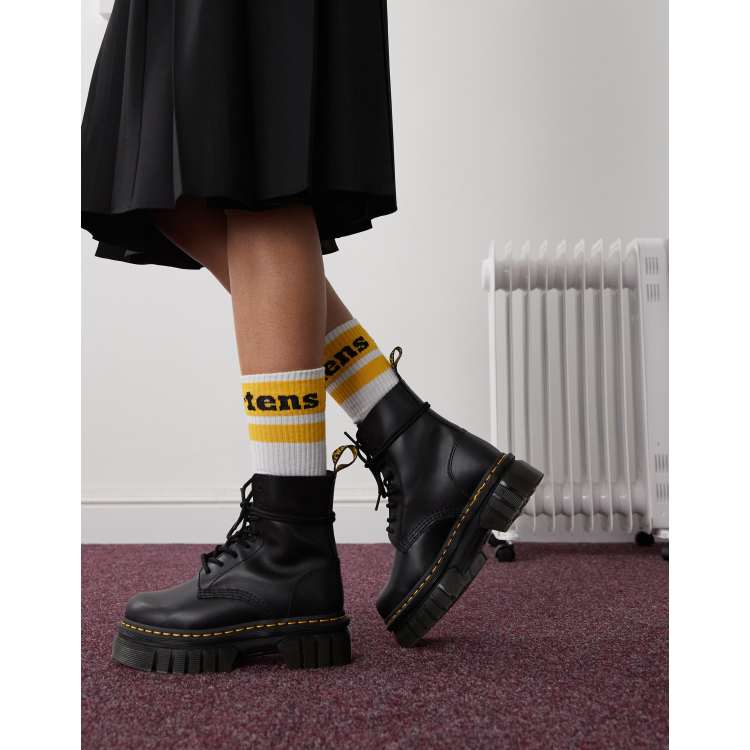 Dr. Martens – Audrick – Czarne botki na masywnej podeszwie