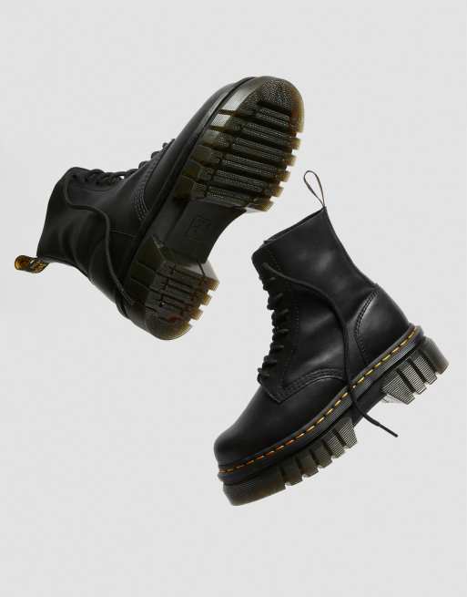 Dr. Martens – Audrick – Czarne botki na masywnej podeszwie wiązane na 8 oczek, 4 z 4
