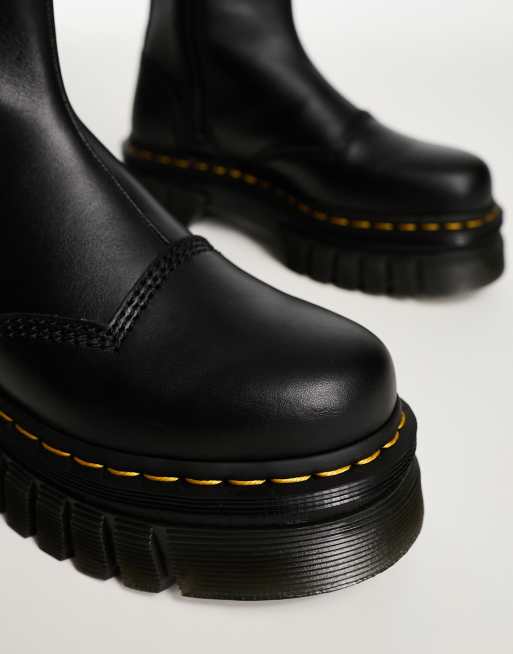 Dr Martens - Audrick - Hoge chelsea boots van nappa leer in zwart, 4 van 4