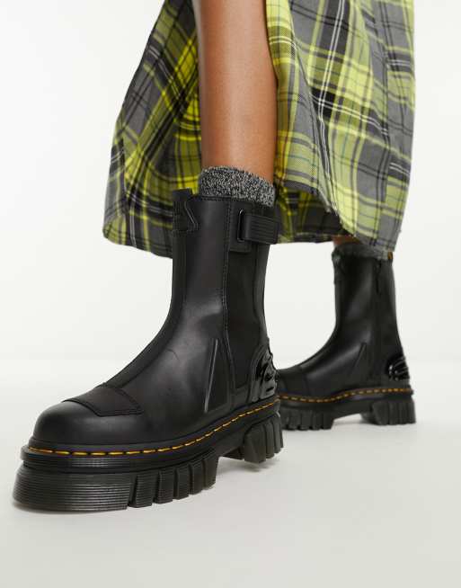 Dr. Martens – Audrick – Hohe Chelsea-Stiefel aus schwarzem Nappaleder, 3 von 4