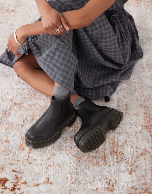 Dr. Martens - Audrick - Stivaletti Chelsea bassi neri con suola spessa, 2 di 4