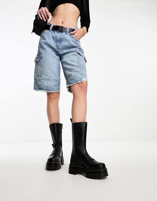 Dr Martens Audrick tall chelsea boots in black nappa leather ASOS