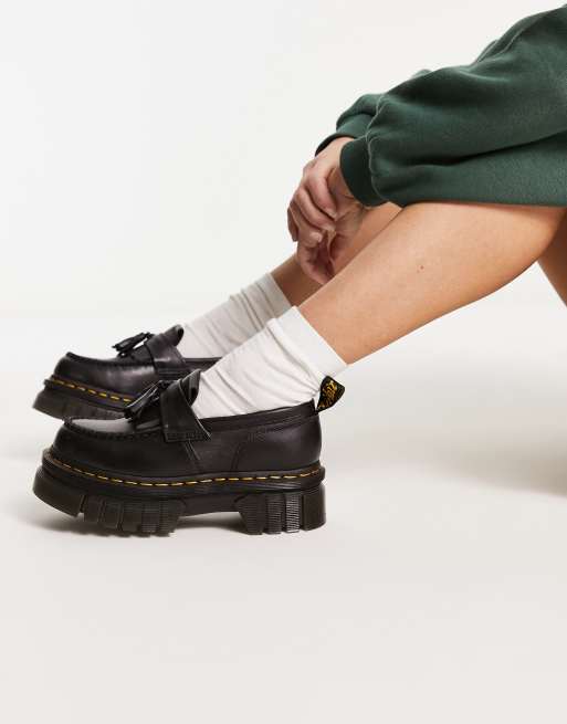 Dr Martens Audrick tassle loafers in black | ASOS