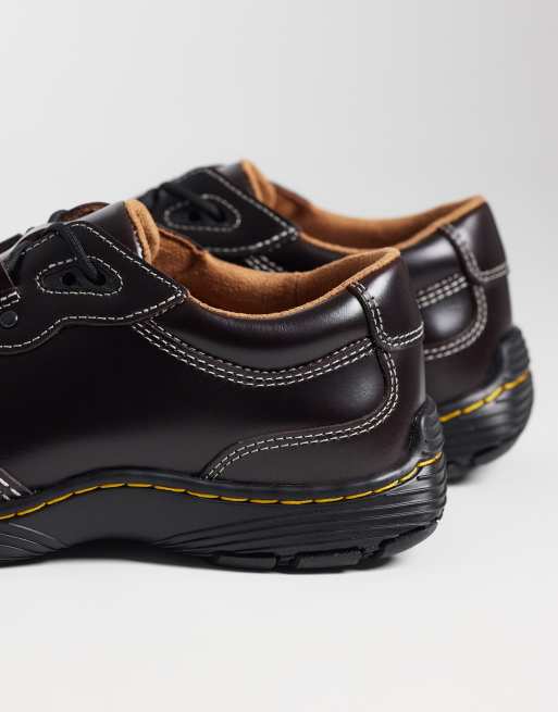 Dr Martens Aurix 5 eye shoes in spiced brown, 3 of 4