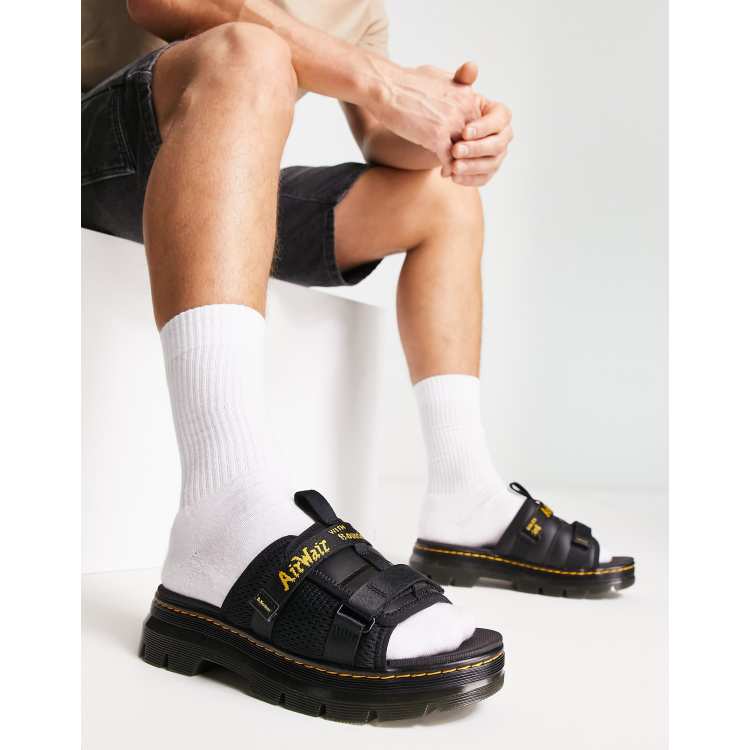 Dr Martens Ayce Slide Sandals in Black | ASOS