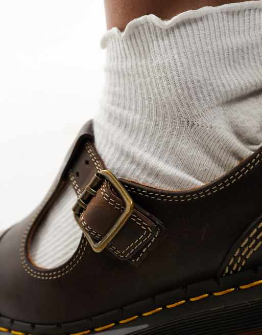 Dr Martens Bethan quad mary jane shoes in brown