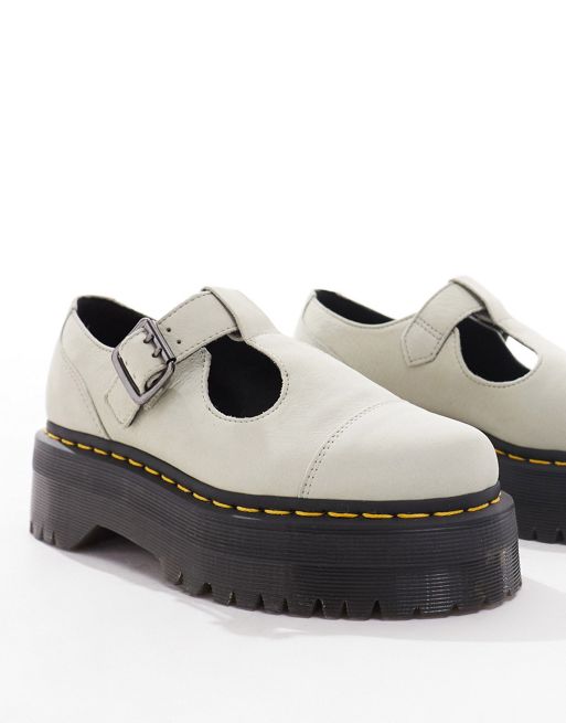 Dr Martens Bethan quad mary jane shoes in cool grey
