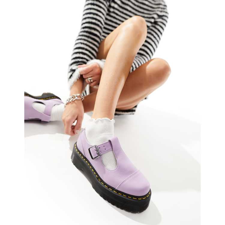 Dr Martens Bethan quad mary jane shoes in lilac