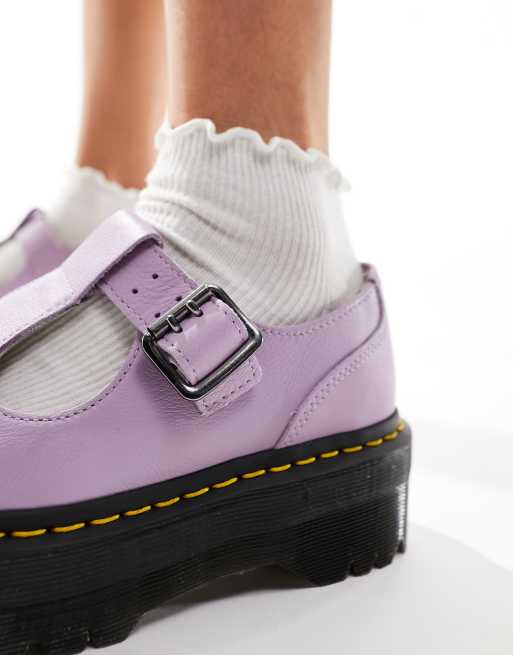 Dr Martens Bethan quad mary jane shoes in lilac