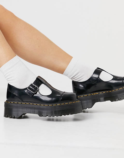 Dr Martens Bethan Quad Retro Mary Jane flat shoes in black