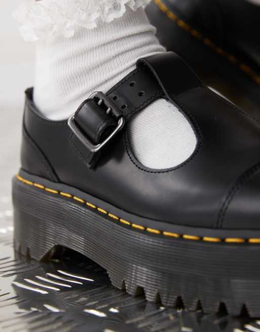 Dr Martens – Bethan Quad – Svarta platta Mary Jane-skor, 4 av 4