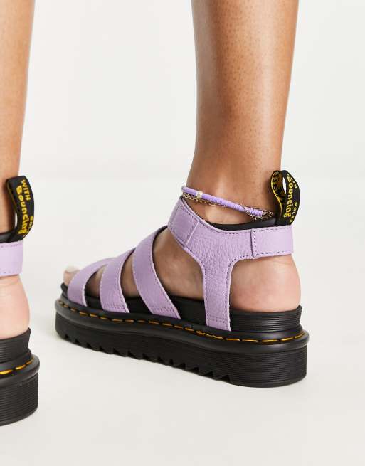 Dr Martens Blaire 3 strap sandals in lilac, 2 of 4