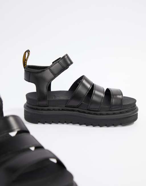 Dr Martens – Blaire – Flache Ledersandalen mit Riemchendesign, 2 von 4