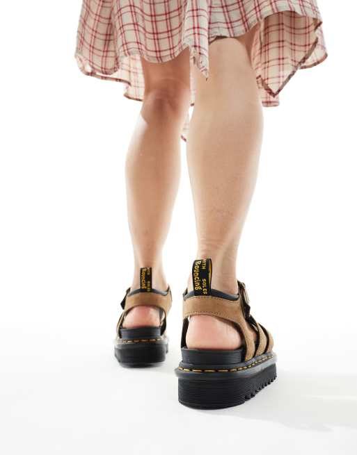 Dr Martens - Blaire - Sandales en nubuck - Sable, 2 de 4