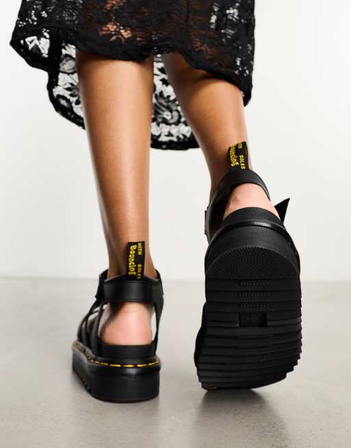 Dr Martens - Blaire - Sandali neri in pelle, 2 di 4