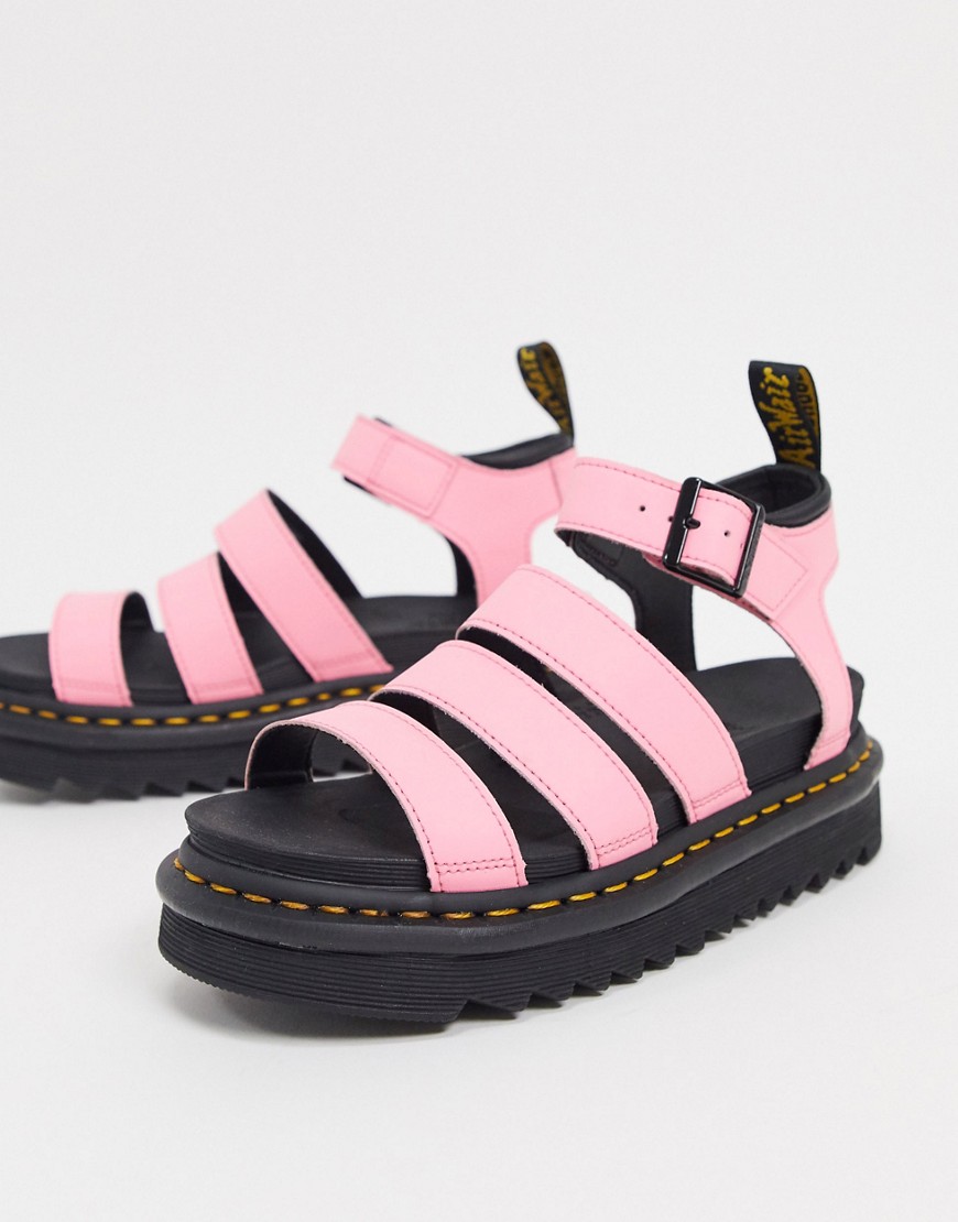 DR. MARTENS' BLAIRE SANDALS IN PINK,25768976