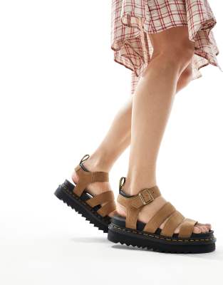 Dr Martens Dr Martens Blaire sandals in sand nubuck-Neutral