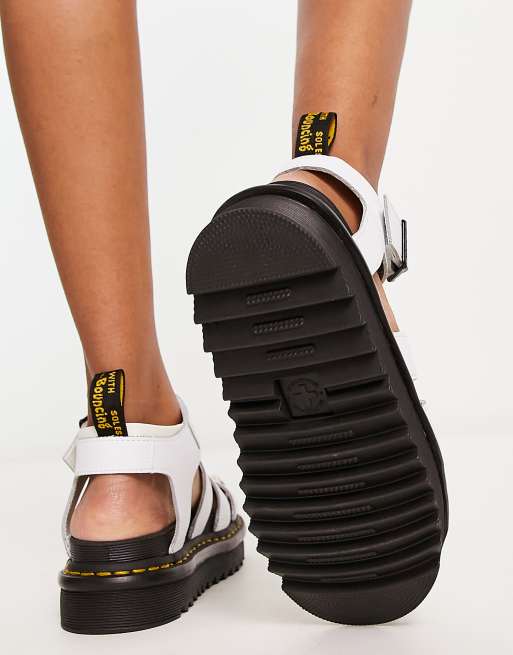 Dr Martens Blaire sandals in white ASOS