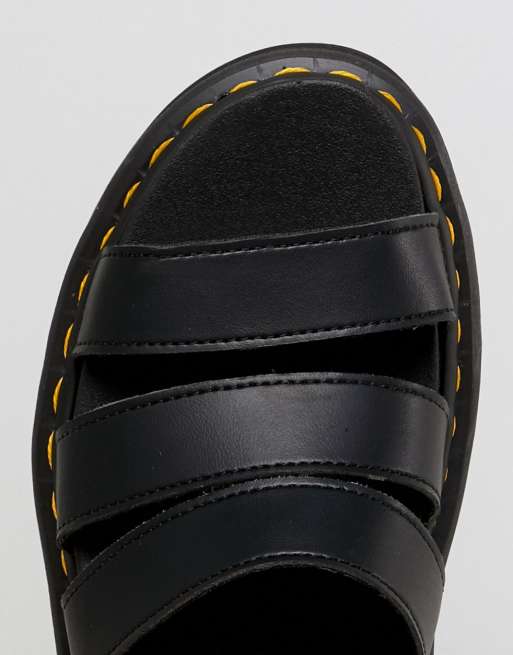 Dr Martens – Blaire – Schwarze, vegane Sandalen mit dicker Sohle  , 3 von 4
