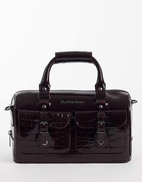 Dr Martens - Bolso burdeos con asa superior y diseño de cocodrilo en relieve - view 1