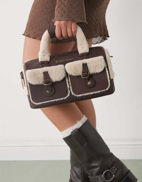 Dr Martens - Borsa a mano piccola marrone con manico sulla parte superiore - view 1