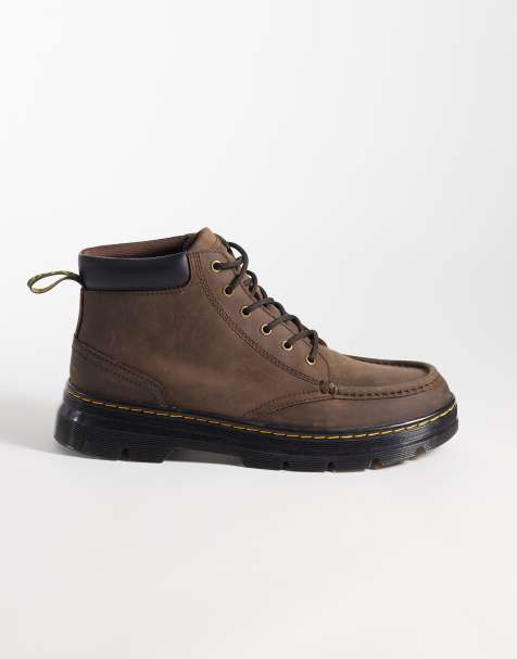 Dr Martens Bridwell Chukka 6 Eye boots in dark brown - view 1