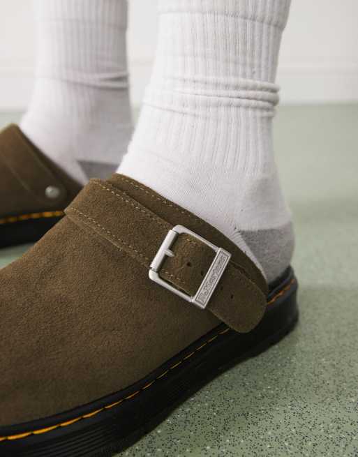 【Dr.Martens】 ★ Brookline Mules ★ KHAKI & GREY DR MARTENS: Brookine Mule (DMS Olive) | The Whitby Cobbler