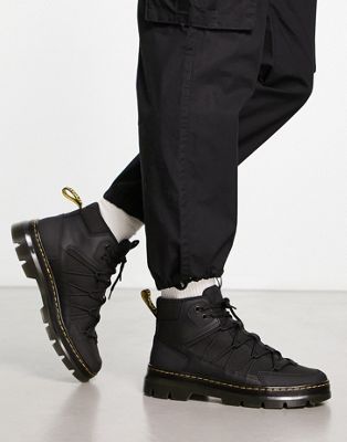 Dr Martens Buwick 6 eye boots in black extra tough - ASOS Price Checker