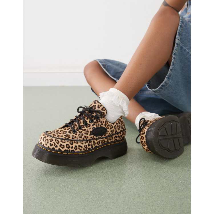 Dr Martens Buzz eye shoes in leopard print ASOS