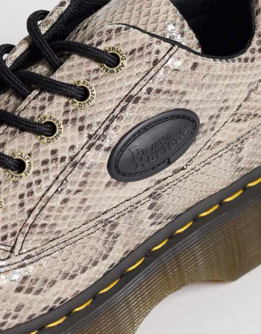 Dr Martens Buzz 5-eye sko i slangemønster, 3 af 4