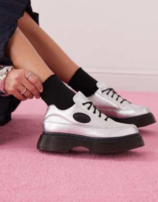 Dr. Martens - Buzz - 5-Ösen-Schuhe in Silber