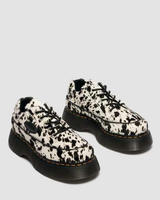 Dr Martens Buzz 5i hair on shoes in black dalmatian print, 3 of 4
