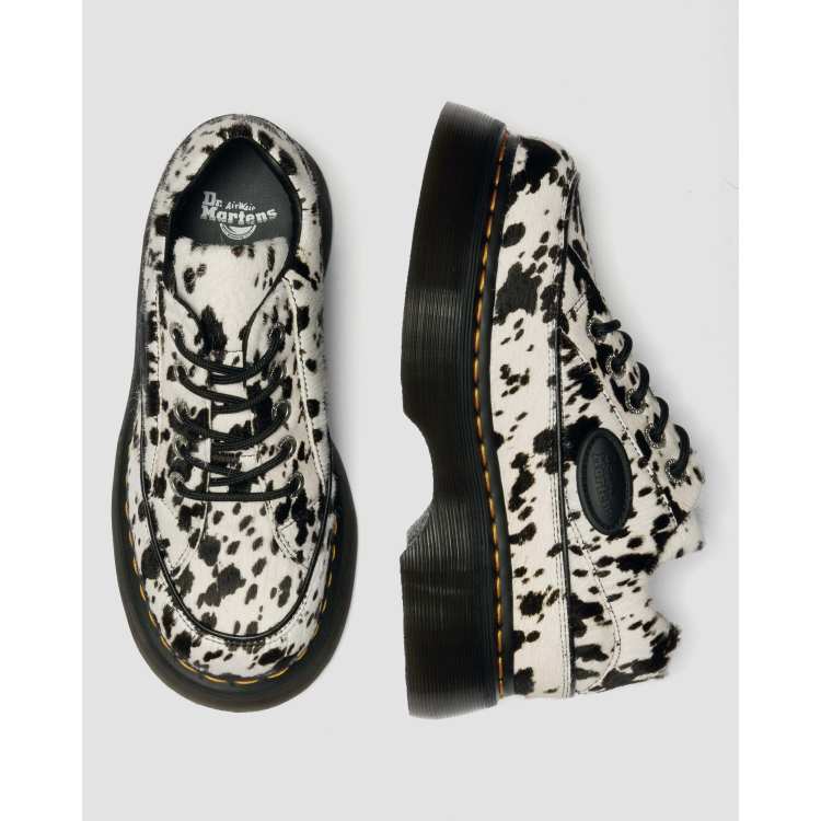 Dr Martens Buzz 5i hair on shoes in black dalmatian print | ASOS