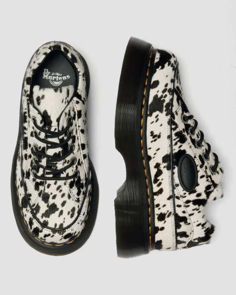 Dr Martens Buzz 5i hair on shoes in black dalmation print - view 1