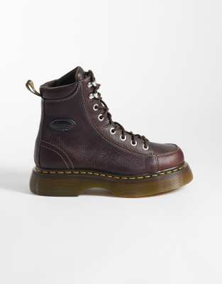 Dr. Martens Buzz 8 Eye Boots In Brown