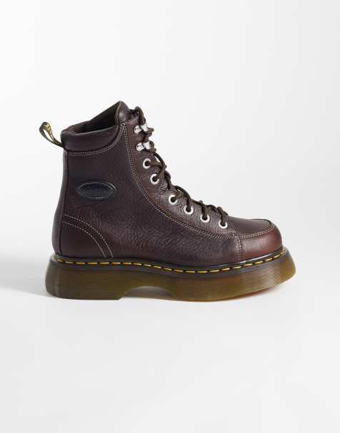 Dr Martens Buzz 8-Loch-Stiefel in Dunkelbraun - view 1