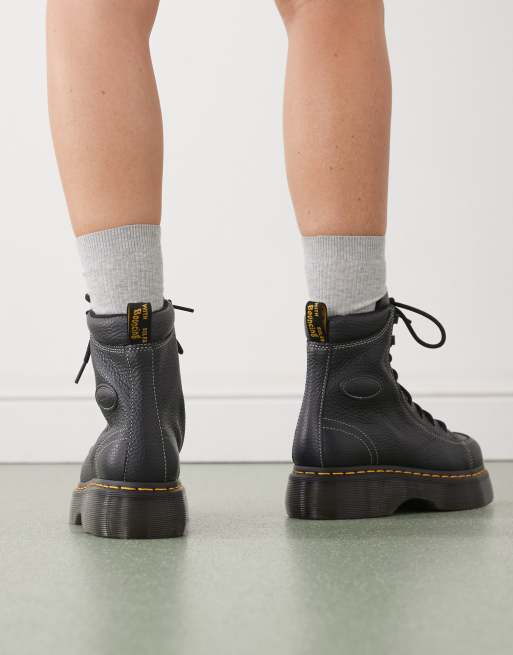 Dr. Martens - Buzz - Bottes à 8 paires d'œillets - Noir, 4 de 4