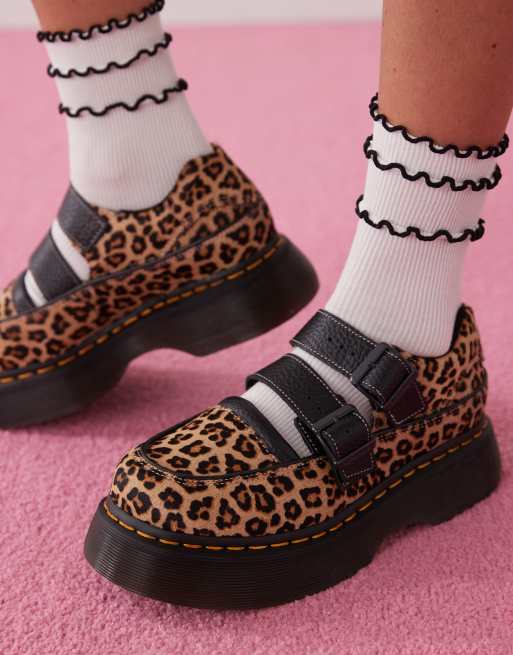 Mary Mary① Dr. Martens – Buzz – Buty Mary Jane we wzór w panterkę | ASOS