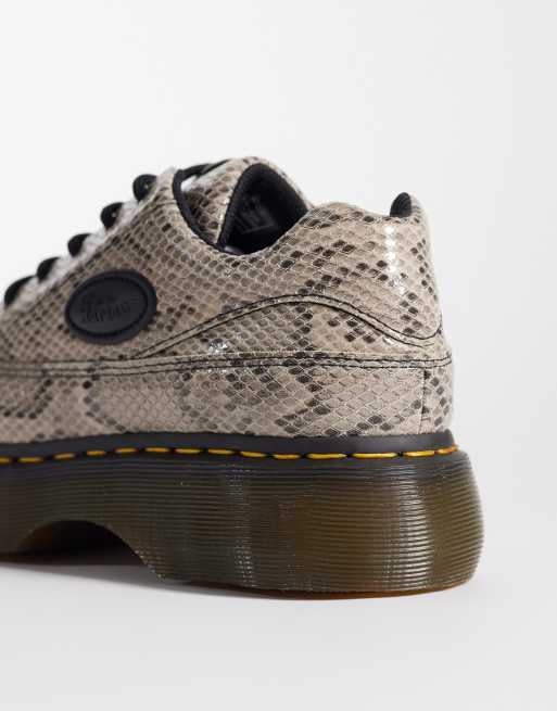 Dr Martens Buzz chaussures 5 œillets à imprimé serpent, 4 de 4