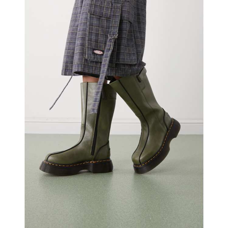 Dr Martens Buzz High boot in olive green | ASOS