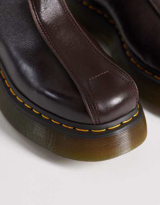 Dr Martens Buzz high boots in brown gloss, 2 of 4