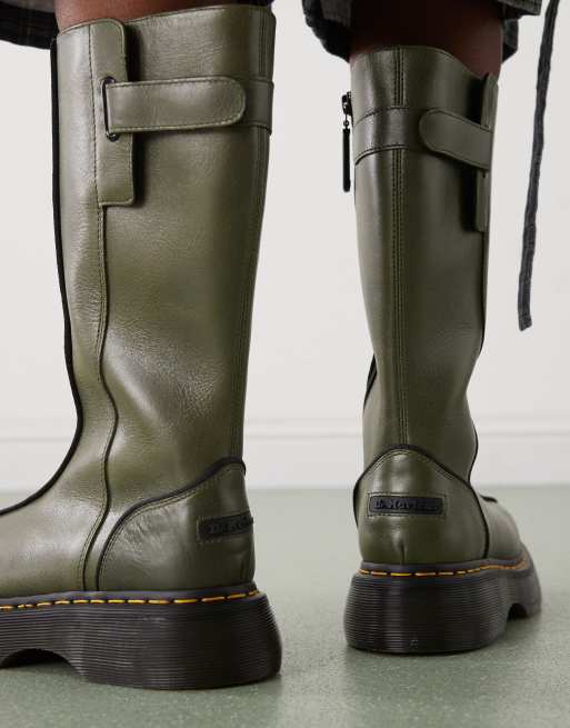 Dr Martens – Buzz – Olivgröna, höga boots, 4 av 4