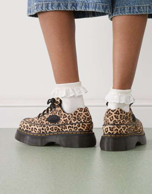 Dr Martens - Buzz - Sko med 5 snørehuller og leopardprint, 3 af 4