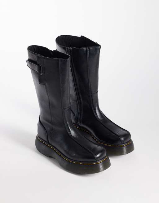 Dr Martens - Buzz - Sorte skinnende og høje støvler, 4 af 4