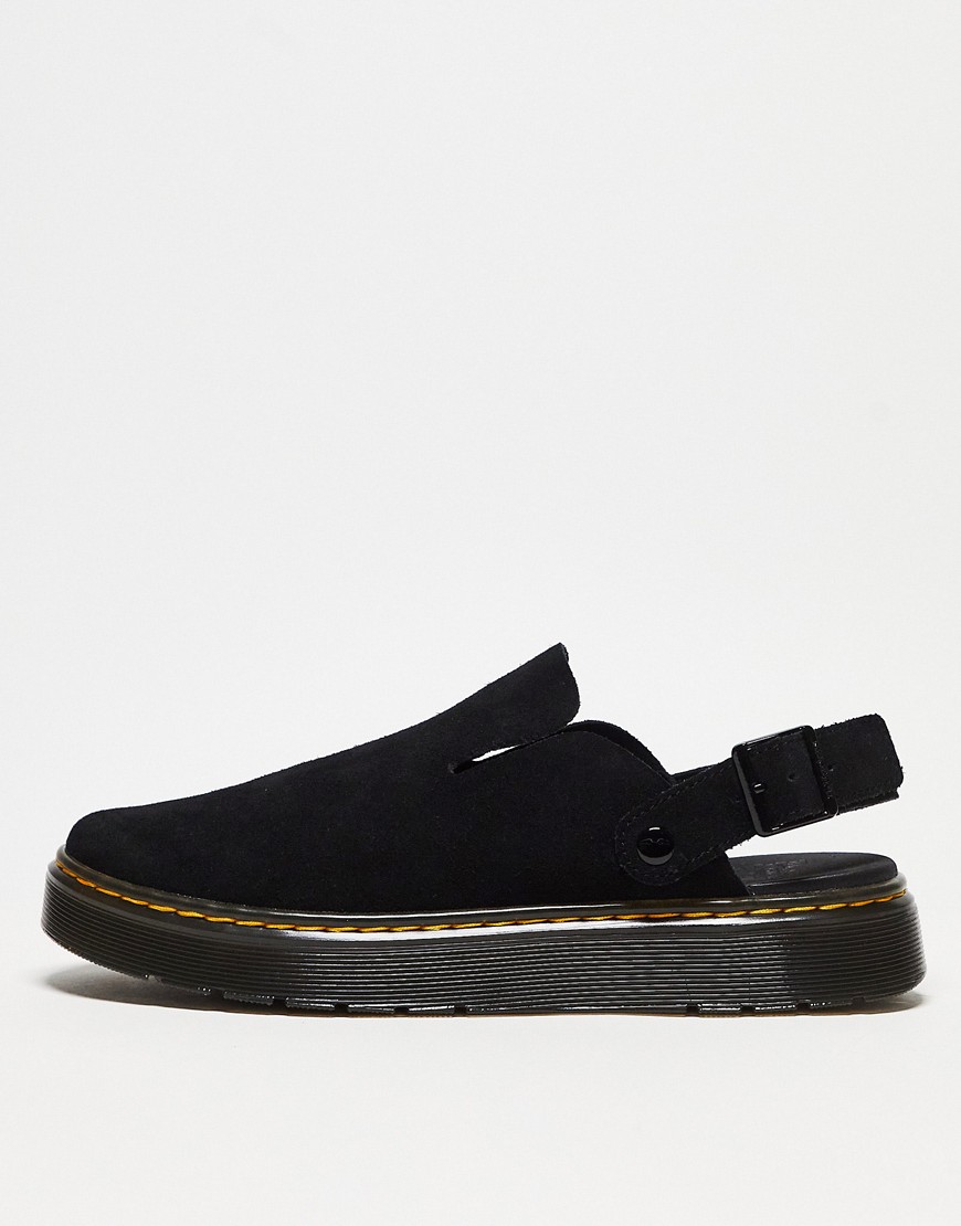 Dr Martens Carlson mules in black suede
