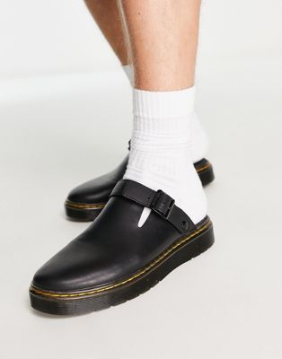 Dr Martens carlson sandals black leather