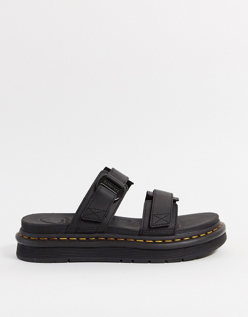 Dr Martens – Chilton – Svarta sandaler i läder