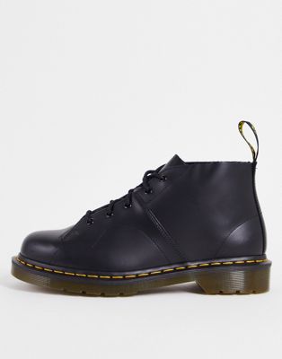 Dr Martens church boots black smooth