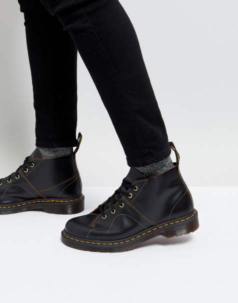 Dr Martens – Church Monkey – Czarne sznurowane buty - view 1