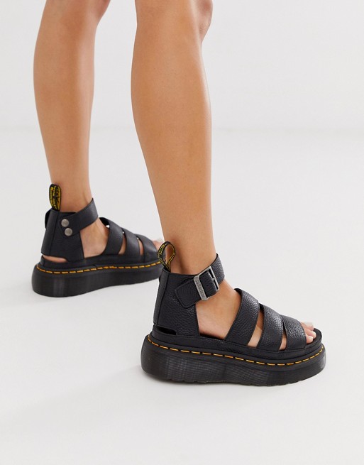 Dr Martens Clarissa II quad chunky sandals in black | ASOS